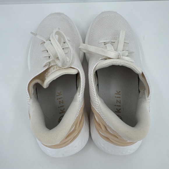 Kizik Shoes Women sz 6.5 White Hands Free Slip On No Tie Laces Easy Walking - Picture 5 of 11